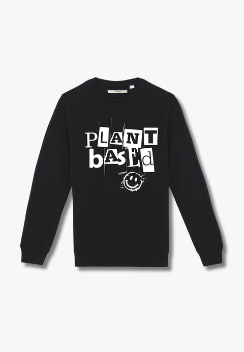 Plant Based Smiley - Sweatshirt aus Bio-Baumwollmix