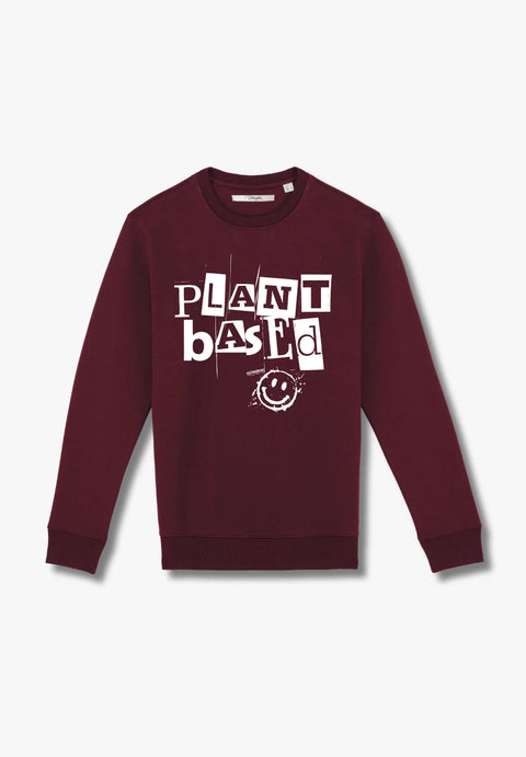 Plant Based Smiley - Sweatshirt aus Bio-Baumwollmix