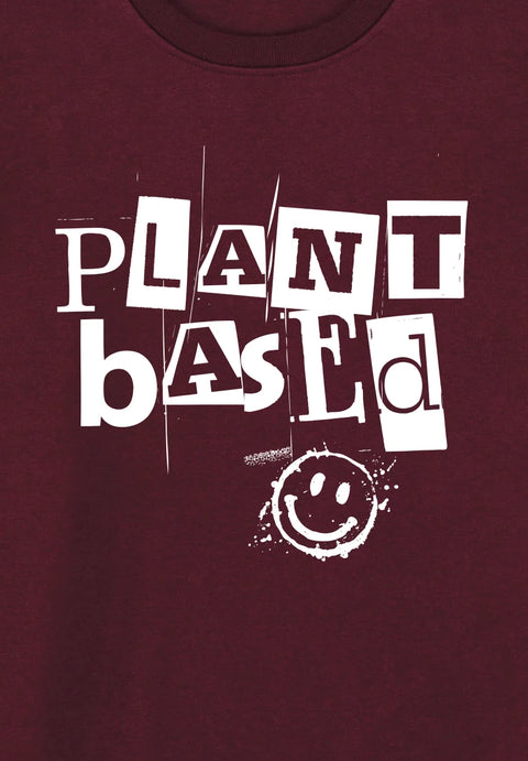 Plant Based Smiley - Sweatshirt aus Bio-Baumwollmix