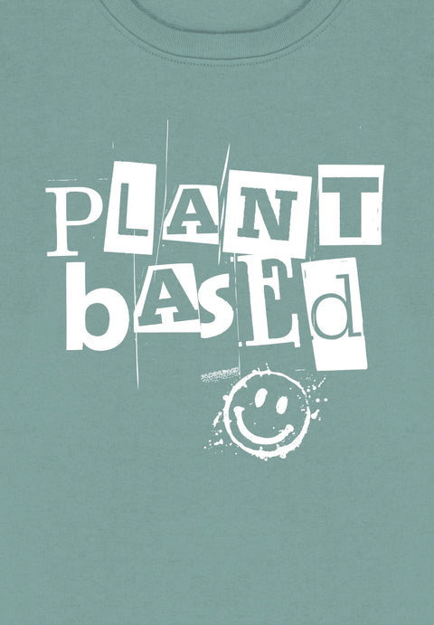 Plant Based Smiley - Sweatshirt aus Bio-Baumwollmix