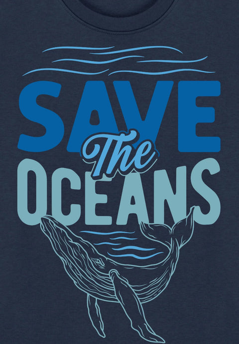 Save the Oceans - Sweatshirt aus Bio-Baumwollmix