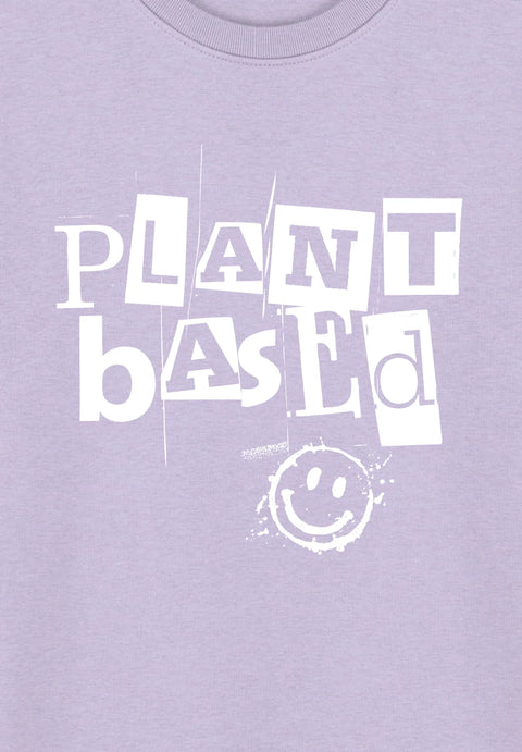 Plant Based Smiley - Sweatshirt aus Bio-Baumwollmix