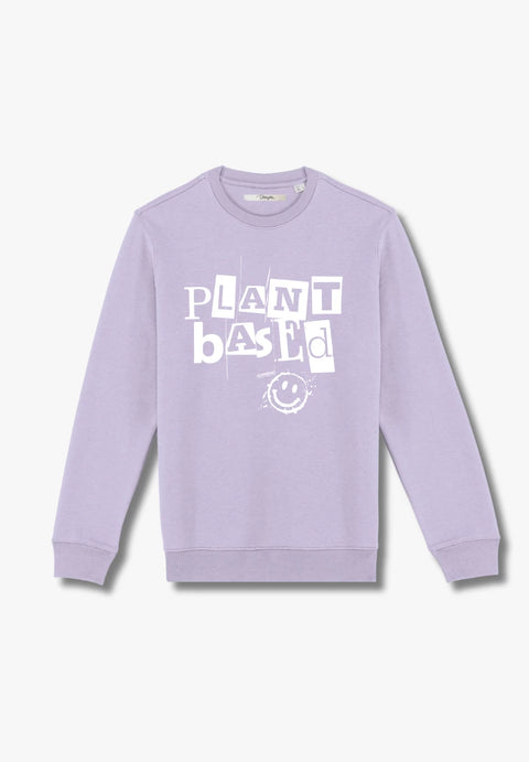 Plant Based Smiley - Sweatshirt aus Bio-Baumwollmix