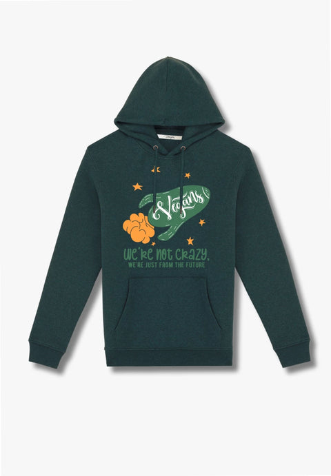 We’re Not Crazy, We’re Just from the Future - Hoodie aus Bio-Baumwollmix