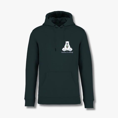 Caution: It’s Melting! - Hoodie aus Bio-Baumwollmix