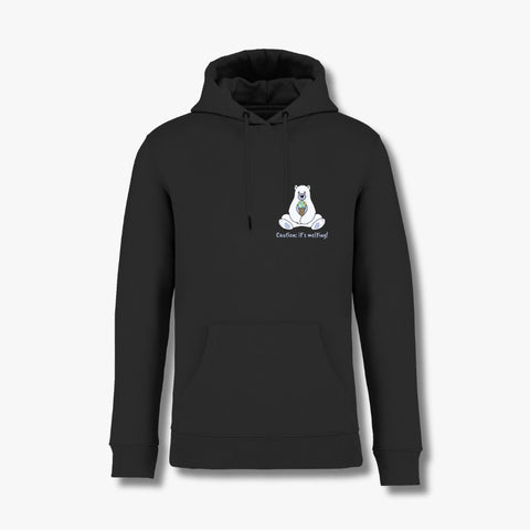 Caution: It’s Melting! - Hoodie aus Bio-Baumwollmix