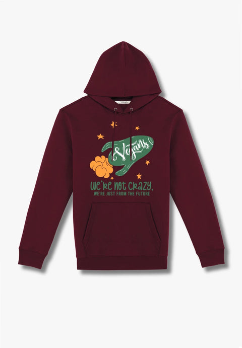 We’re Not Crazy, We’re Just from the Future - Hoodie aus Bio-Baumwollmix