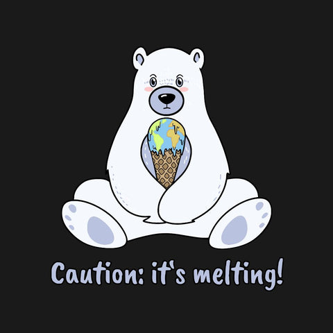 Caution: It’s Melting! - Hoodie aus Bio-Baumwollmix