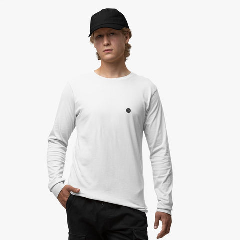 NIVARO - Longsleeve Regular-Fit aus Bio-Baumwolle