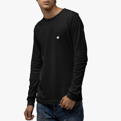 NIVARO - Longsleeve Regular-Fit aus Bio-Baumwolle