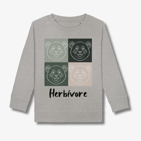 Sweatshirt aus Bio-Baumwolle mit Panda-Design