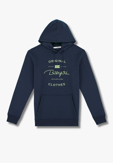 LIVIA- Hoodie körpernaher Schnitt aus Bio-Baumwoll Mix