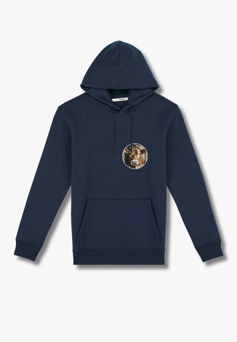 Anbindehaltung abschaffen - Hoodie aus Bio-Baumwollmix