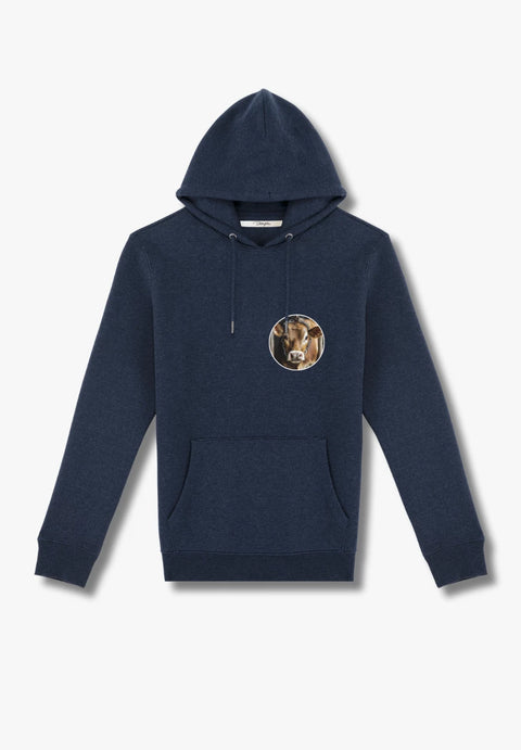 Anbindehaltung abschaffen - Hoodie aus Bio-Baumwollmix
