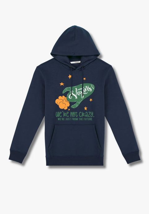 We’re Not Crazy, We’re Just from the Future - Hoodie aus Bio-Baumwollmix