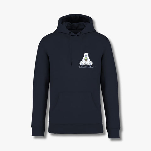 Caution: It’s Melting! - Hoodie aus Bio-Baumwollmix