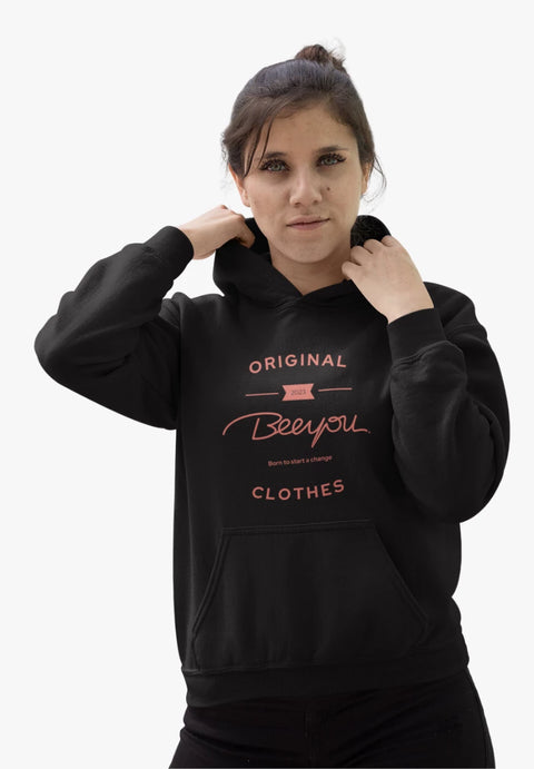 LIVIA- Hoodie körpernaher Schnitt aus Bio-Baumwoll Mix