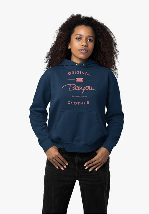 LIVIA- Hoodie körpernaher Schnitt aus Bio-Baumwoll Mix