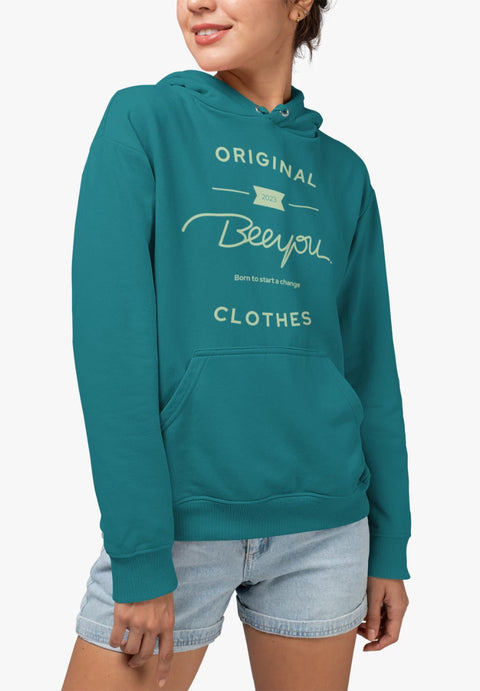 LIVIA- Hoodie körpernaher Schnitt aus Bio-Baumwoll Mix