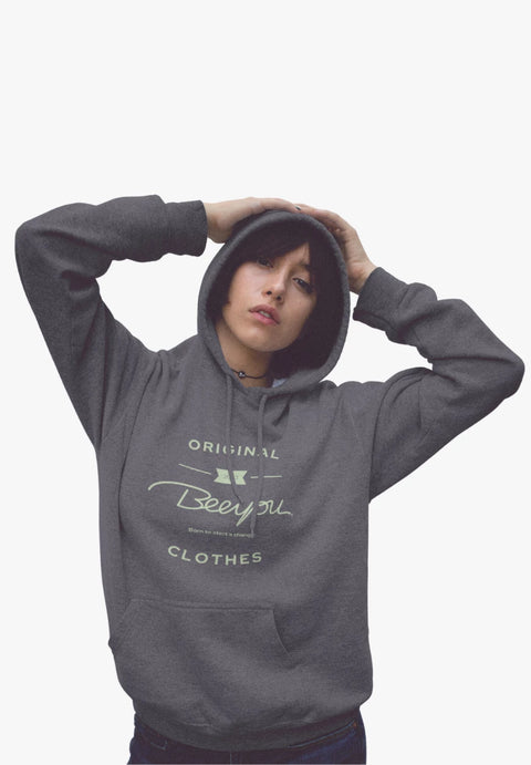 LIVIA- Hoodie körpernaher Schnitt aus Bio-Baumwoll Mix