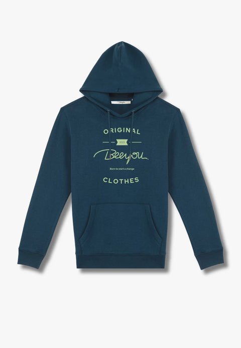 LIVIA- Hoodie körpernaher Schnitt aus Bio-Baumwoll Mix