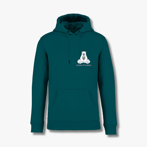 Caution: It’s Melting! - Hoodie aus Bio-Baumwollmix